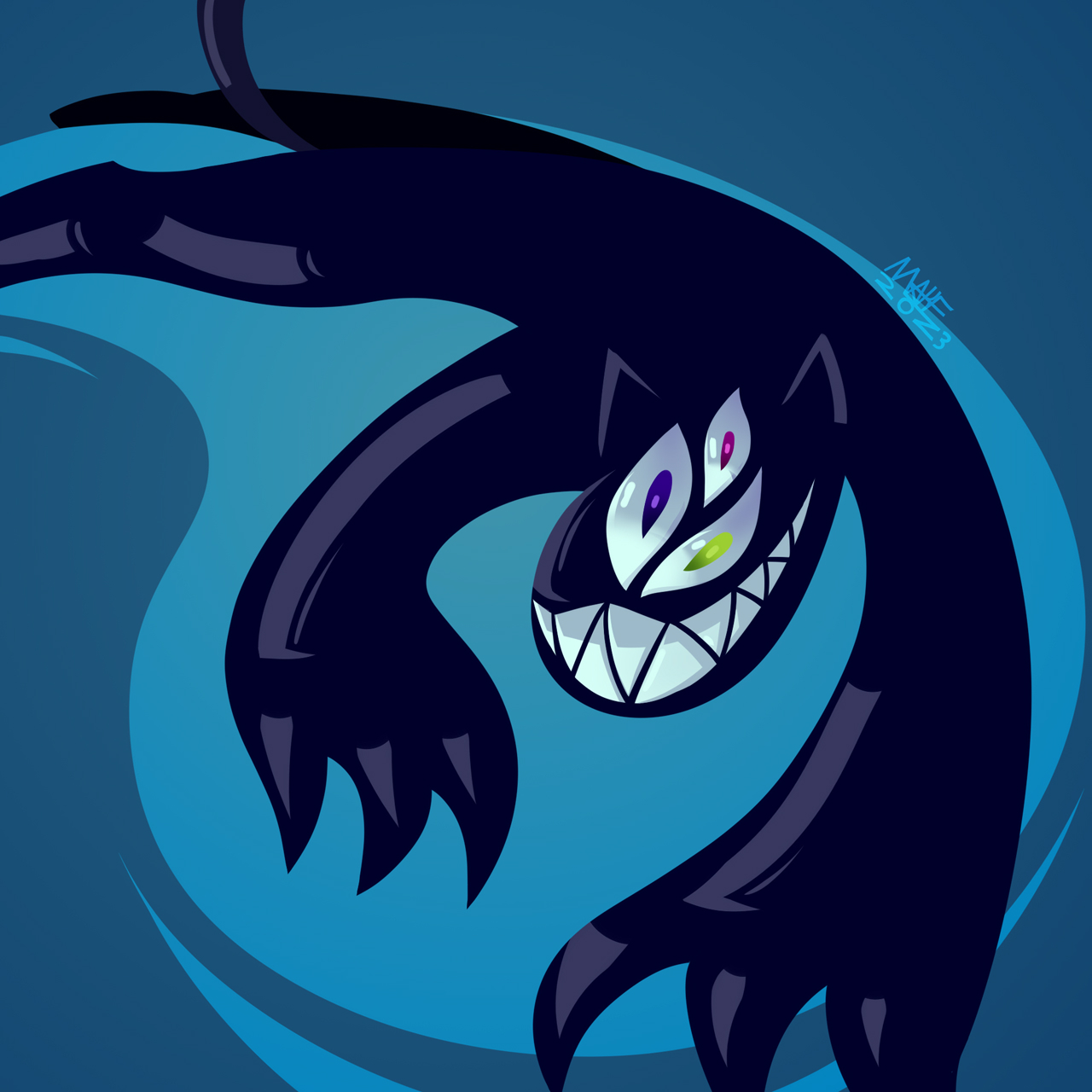 Blue mountain Panther | Creature design