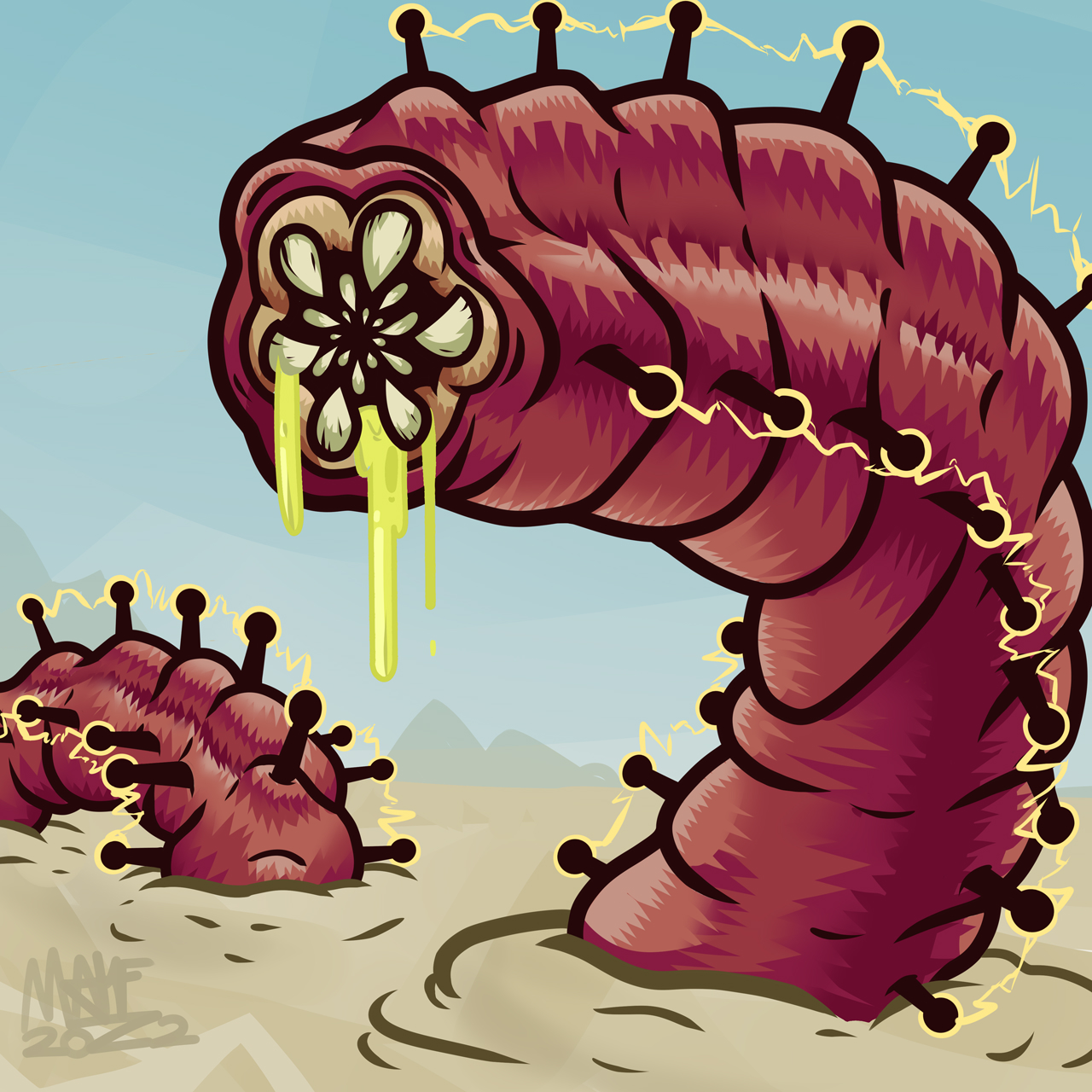 Mongolian sand worm | Creature design